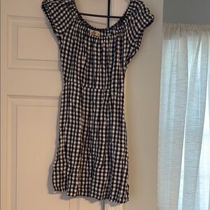 Hollister Black and White Checkered Dresss